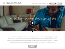 Tablet Screenshot of frameworkhomeownership.org
